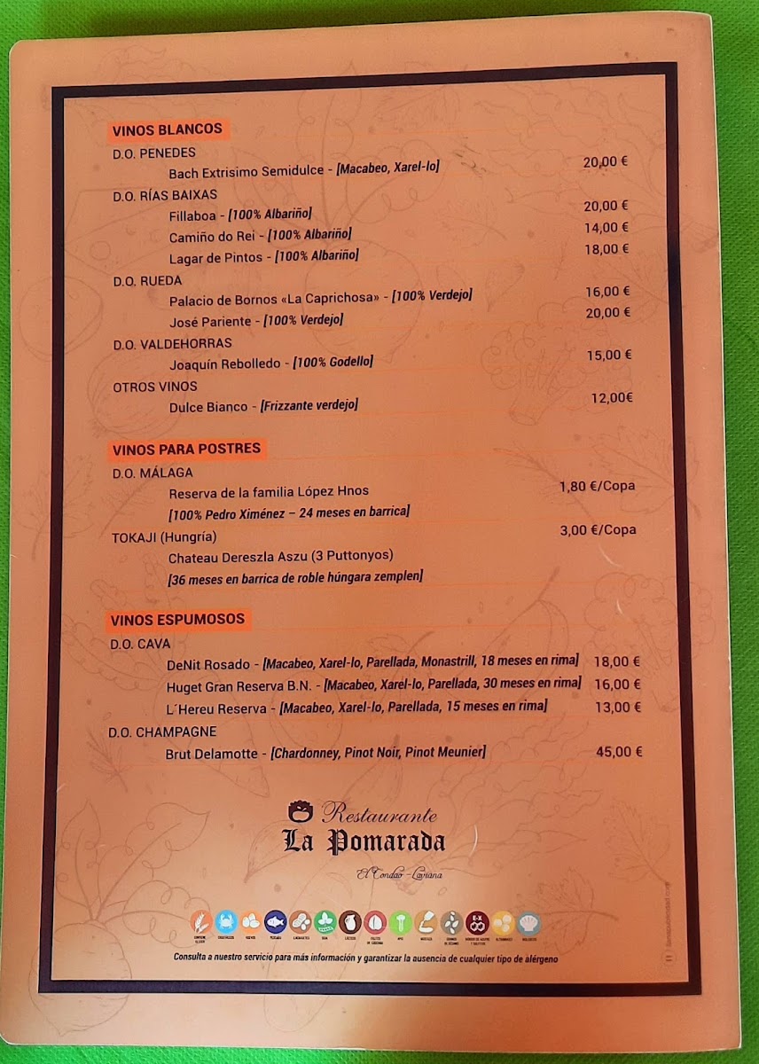 Menu Restaurante La Pomarada-1