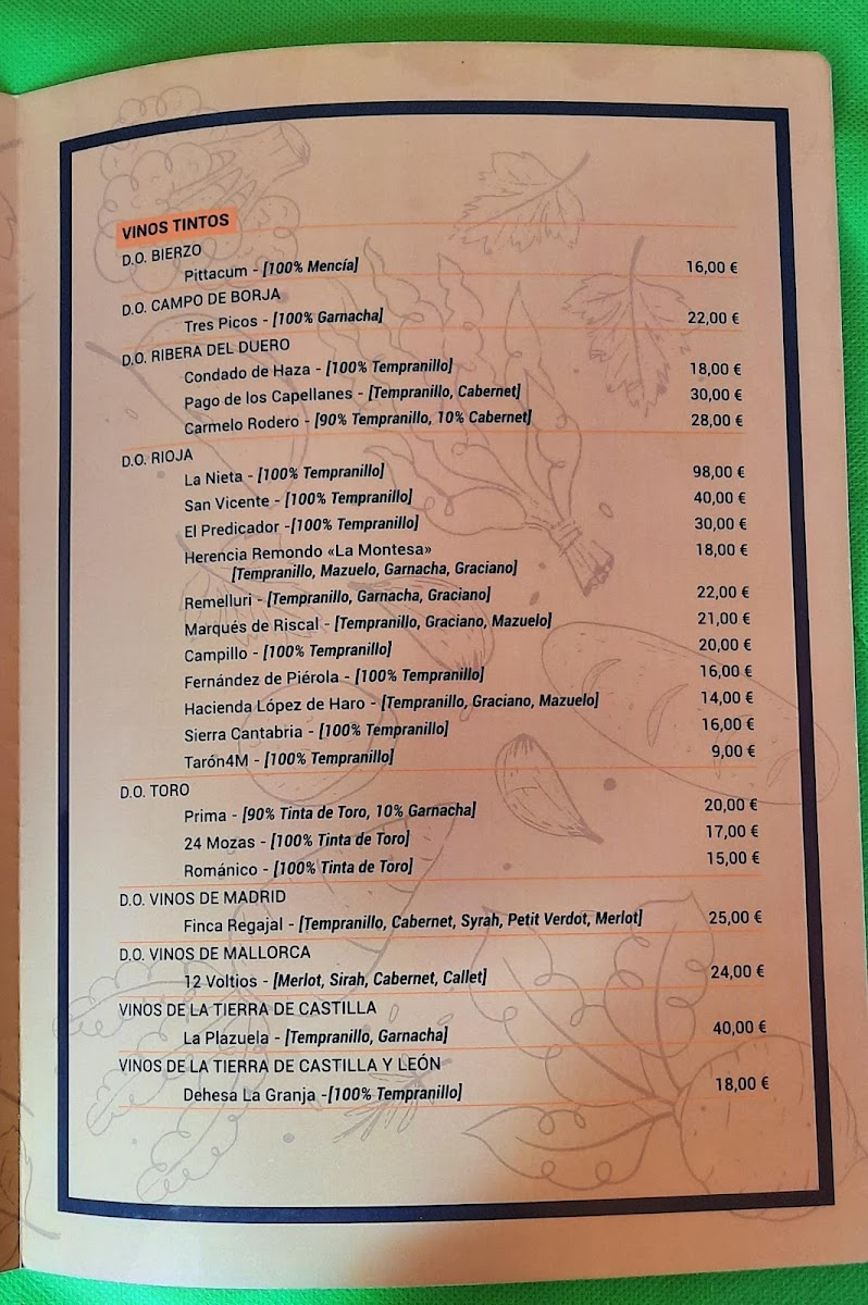 Menu Restaurante La Pomarada-2