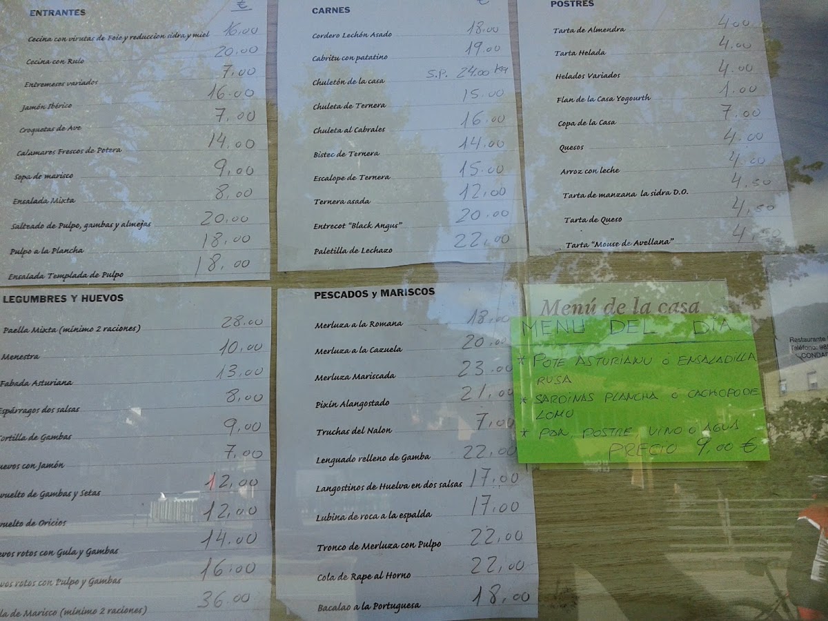 Menu Restaurante La Pomarada-7